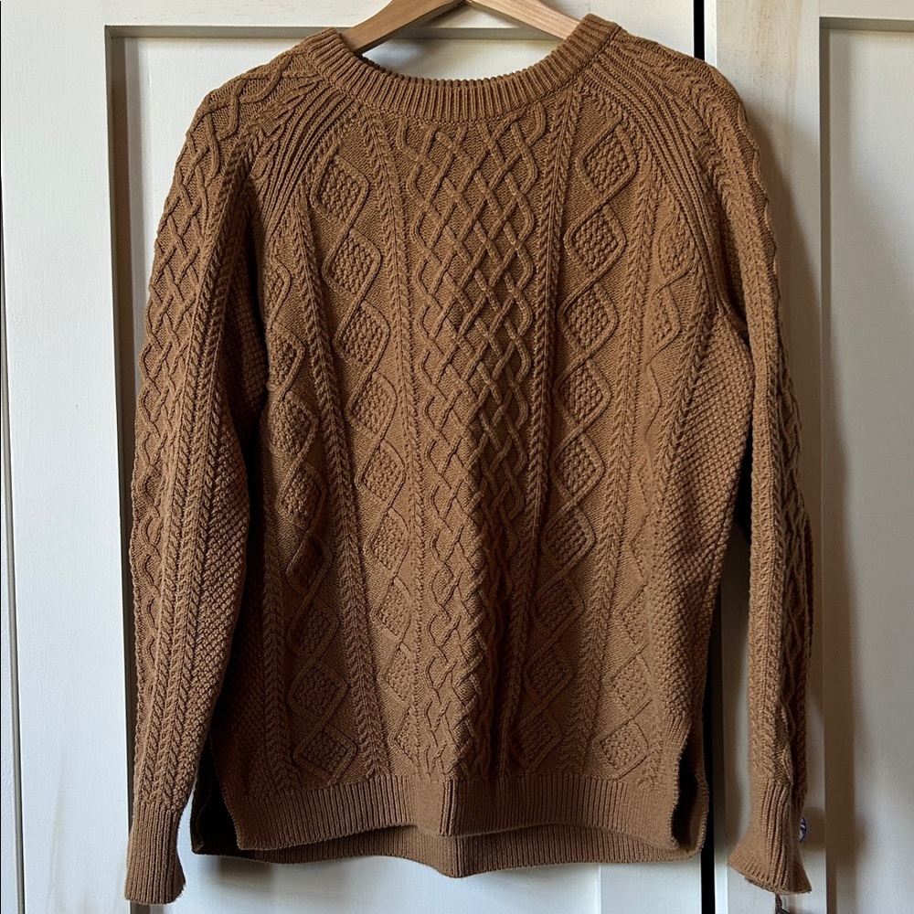 J. Crew cotton cabled sweater